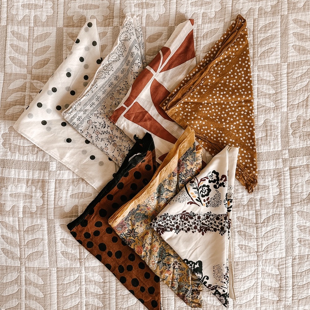 Set of 7 Madewell bandanas